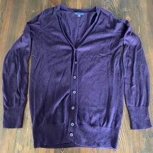 Banana Republic Purple Cardigan, Sz S